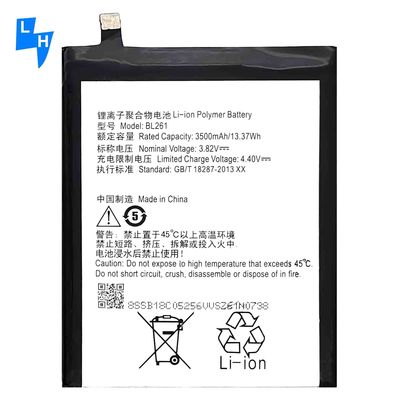 레노보 A7020/바이브 K5 노트 K52T38 K52E78 BL261 3500mAh용 휴대폰 디지털 배터리