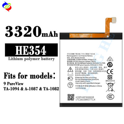 노키아 9 퓨어뷰 3320mAh 듀얼 IC 보호용 고 용량 재충전 배터리