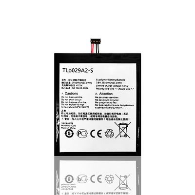 흰색 TLP029A2 3.8V 2910mAh 리?? 폴리머 탭 배터리 교체 가능한 충전