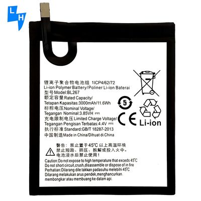 OEM 500PCS 듀얼 IC 보호 3000mAh 리?? 배터리 Lenovo K6 BL267