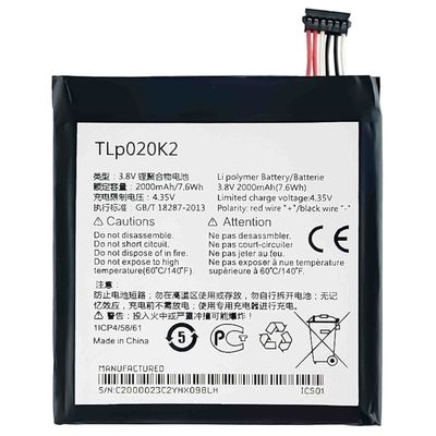알카텔 원 터치 아이돌 3 4.7 OT6039 6039Y 6039H 6039K 배터리 2000mAh TLP020K1 TLP020K2