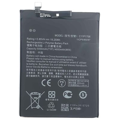 ASUS ZenFone Max Pro ZB602KL용 5000mAh C11P1706 휴대전화 배터리 높은 용량