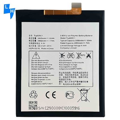 알카텔 A30 5049Z REVVL 휴대 전화 시스템 모델 5099용 3000mAh TLp029C1 배터리