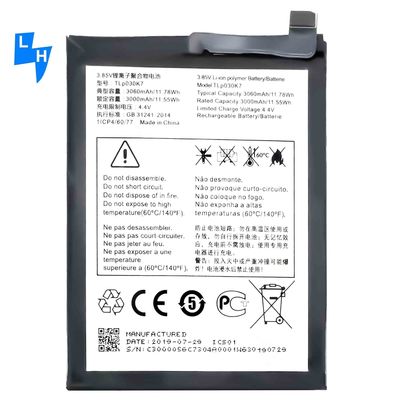 원래 용량 OEM TLP030K7 알카텔 1S 휴대 전화용 재충전 배터리