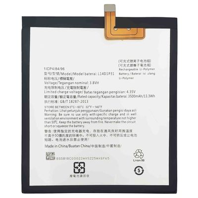 Lenovo Phab Plus TB-7703X 탭용 강력한 L14D1P31 듀얼 IC 보호 배터리