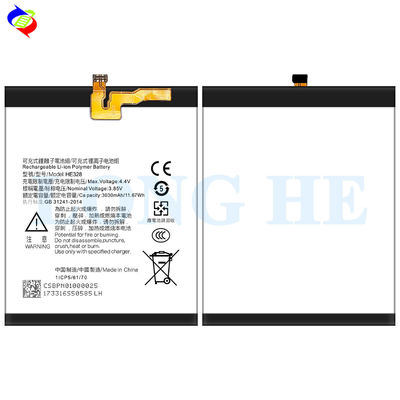 3030mAh HE328 제조 리?? 이온 셀 스마트 휴대 전화 교체 배터리 노키아 8