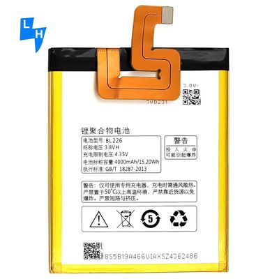 4000mAh 용량 BL226 3.8V 리?? 폴리머 셀 레노보 S860 교체 가능한 배터리
