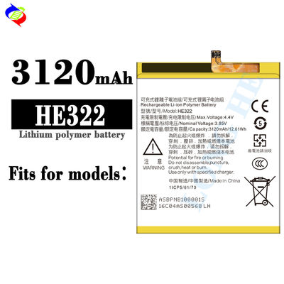 휴대폰 배터리 A 3.85V 3120mAh 충전 배터리 교체 노키아 HE322