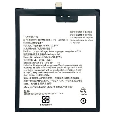 충전 가능 15D1P32 4.35V 4250mAh 타브 3 8 플러스 TB-8703F 8703N 휴대 전화 배터리