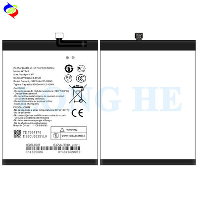 WT241 노키아 2.3 NK3.2 NK2.4 3.85V 4000mAh 높은 용량으로 충전 가능한 배터리
