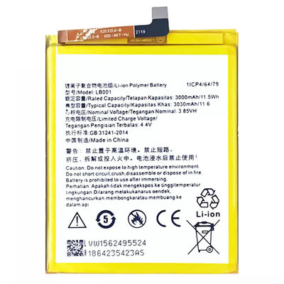 LB001 2580mAh 3.8V 리?? 이온 폴리머 배터리