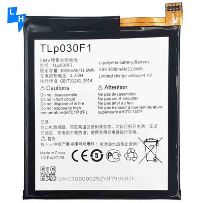 블랙베리 DTEK60 TLP030F2 휴대전화 시스템 모델 6070용 3000mAh 폴리머 배터리