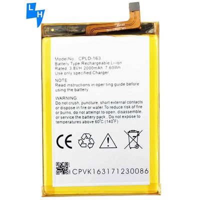 2000mAh 용량 CPLD-163 E570 쿨패드 포토 S용 휴대전화 배터리 OEM/ODM 500PCS