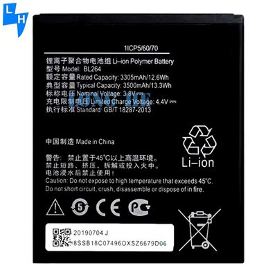 3500mAh BL264 Lenovo Vibe C2 파워 스마트 폰 배터리 배터리 교체