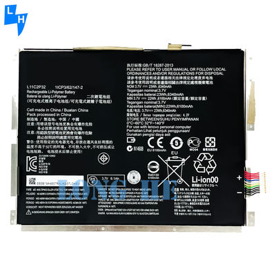 레노버 아이데아패드 S6000 A1000 A3000 노트북용 재충전 배터리 L11C2P32 3.7V 23WH