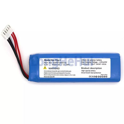 JBL-Flip 4 스페셜 에디션을 3.7V 3000mAh 충전성 스피커 배터리로 업그레이드하세요