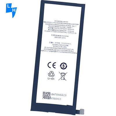 충전 가능한 BA791 폴리머 리?? 배터리 Meizu Pro 7 3000mAh 4.4V 휴대 전화
