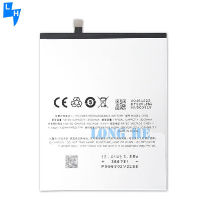 충전 가능 100% BT62 리?? 폴리머 교체 배터리 3200mAh Meizu X M682Q