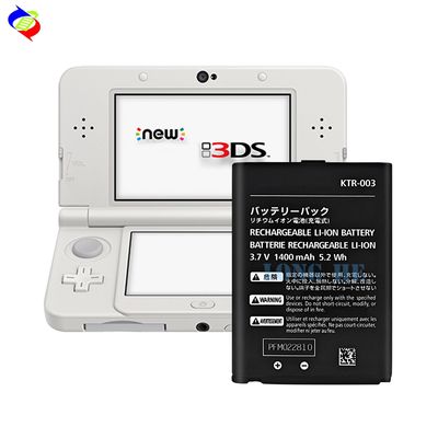 닌텐도 3DS 재충전 게임 플레이어 1400mAh 배터리 듀얼 IC 보호 검은색