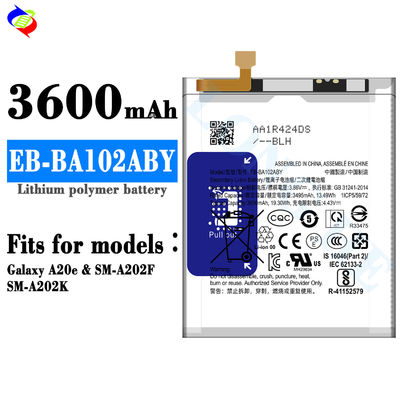 삼성 갤럭시 A20e SM-A202F SM-A202K 전화 배터리용 3600mAh 리?? 폴리머 배터리 EB-BA102ABY