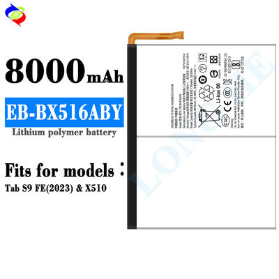 8000mAh 태블릿 배터리 EB-BX516ABY 태블릿 s9 FE2023 X510 100% 건강 전화 배터리