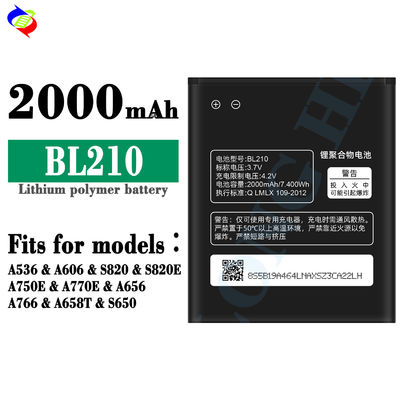 레노보 BL210 S820 S650 A656 A766 A770E A750E A658T에 좋은 품질의 휴대 전화 배터리