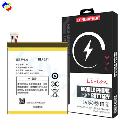 리?? 이온 리?? 폴리머 배터리 BLP551 2000mAh 3.8V OPPO R809T R819T R809 R819를 위해 2를 찾아 교체 휴대 전화 배터리