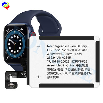 리?? 이온 재충전 가능한 iWatch 내부 배터리 A2345 시계 시리즈 6 40mm 3.85V 265.9mAh