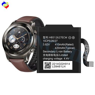 충전 가능한 스마트 워치 HB512627ECW Huawei watch 2 Pro 4g 3.82v 410mah 배터리